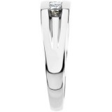 Platinum 3/4 CTW Diamond Men's Five-Stone Ring photo 4