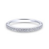 Gabriel & Co. 14k White Gold Victorian Anniversary Wedding Band photo