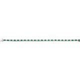 14K White Emerald & 2 1/3 CTW Diamond Line 7  Bracelet photo 3