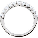 14K White 5/8 CTW Diamond Band photo 2