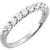 14K White 5/8 CTW Diamond Band photo