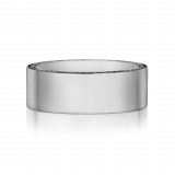 Henri Daussi 8mm Men's Wedding Band MB11 18k Gold White 0.75 Ctw. photo 2