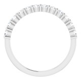 14K White 5/8 CTW Diamond Anniversary Band photo 2