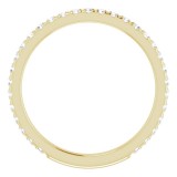 14K Yellow 3/8 CTW Diamond French-Set Anniversary Band photo 2