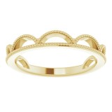 14K Yellow Stackable Ring photo 3