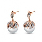 Imperial Pearl 14k Rose Gold Freshwater Pearl Earring photo