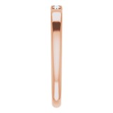 14K Rose .09 CTW Diamond French-Set Anniversary Band photo 4