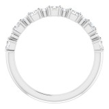 14K White 5/8 CTW Diamond Anniversary Band photo 2