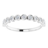 14K White 1/5 CTW Diamond Anniversary Band photo 3