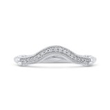 Shah Luxury Round Diamond Wedding Band In 14K White Gold photo