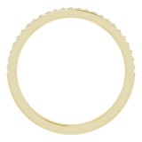 14K Yellow 1/8 CTW Diamond Matching Band photo 2