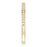 14K Yellow 1/8 CTW Diamond Matching Band photo 4