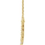 14K Yellow 3/8 CTW Diamond Circle 18 Necklace photo 2