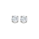 Gems One 14Kt White Gold White Topaz (1 Ctw) Earring photo