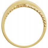 14K Yellow Criss-Cross Ring photo 2