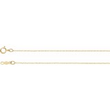 14K Yellow .75 mm Rope 7 Chain photo