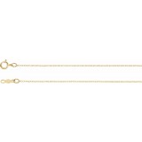 14K Yellow .75 mm Rope 7 Chain photo