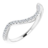 14K White 1/5 CTW Diamond Band photo