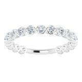 14K White 1 1/6 CTW Diamond Anniversary Band photo 3