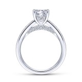 Gabriel & Co. 14k White Gold Contemporary Straight Engagement Ring photo 2