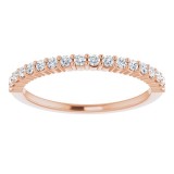 14K Rose 1/4 CTW Diamond Anniversary Band photo 3