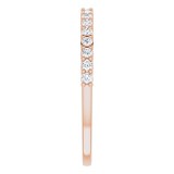 14K Rose 1/4 CTW Diamond Anniversary Band photo 4