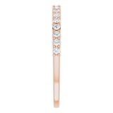 14K Rose 1/4 CTW Diamond Anniversary Band photo 4