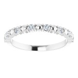 Platinum 1/4 CTW Diamond Anniversary Band photo 3