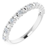 Platinum 1/4 CTW Diamond Anniversary Band photo