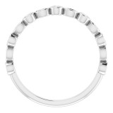 14K White 1/6 CTW Diamond Anniversary Band photo 2