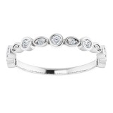 14K White 1/6 CTW Diamond Anniversary Band photo 3