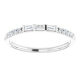 14K White 1/6 CTW Diamond Anniversary Band photo 3