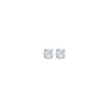 Gems One 14Kt White Gold White Topaz (1/4 Ctw) Earring photo