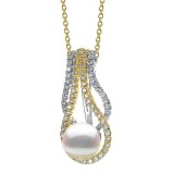 Imperial Pearl 14k Yellow Gold Akoya Pearl Pendant photo