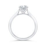 Shah Luxury 14K White Gold Solitaire Engagement Ring (Semi-Mount) photo 4