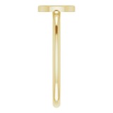 14K Yellow Initial D Ring photo 4