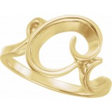 14K Yellow Freeform Ring photo