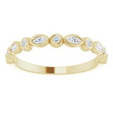 14K Yellow 1/4 CTW Diamond Anniversary Band photo 3