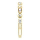 14K Yellow 1/4 CTW Diamond Anniversary Band photo 4