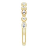 14K Yellow 1/4 CTW Diamond Anniversary Band photo 4