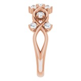 14K Rose 3/8 CTW Diamond Anniversary Band photo 4