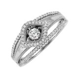 Gems One 14KT White Gold & Diamond Rhythm Of Love Fashion Ring  - 1/4 ctw photo