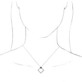 14K White Amethyst & 3/8 CTW Diamond 16-18 Necklace photo 3