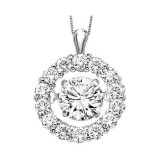 Gems One 14KT White Gold & Diamond Rhythm Of Love Neckwear Pendant  - 1/2 ctw photo