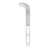 14K White Round .07 CTW Diamond Band photo 4