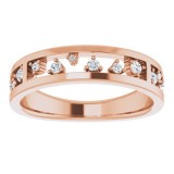 14K Rose 1/5 CTW Diamond Stackable Ring photo 3