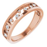 14K Rose 1/5 CTW Diamond Stackable Ring photo