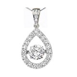 Gems One 14KT White Gold & Diamonds Stunning Neckwear Pendant - 1-1/3 ctw photo