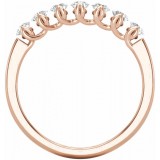 14K Rose 1/2 CTW Diamond Anniversary Band photo 2