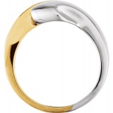 14K Yellow/White Bypass Ring photo 2